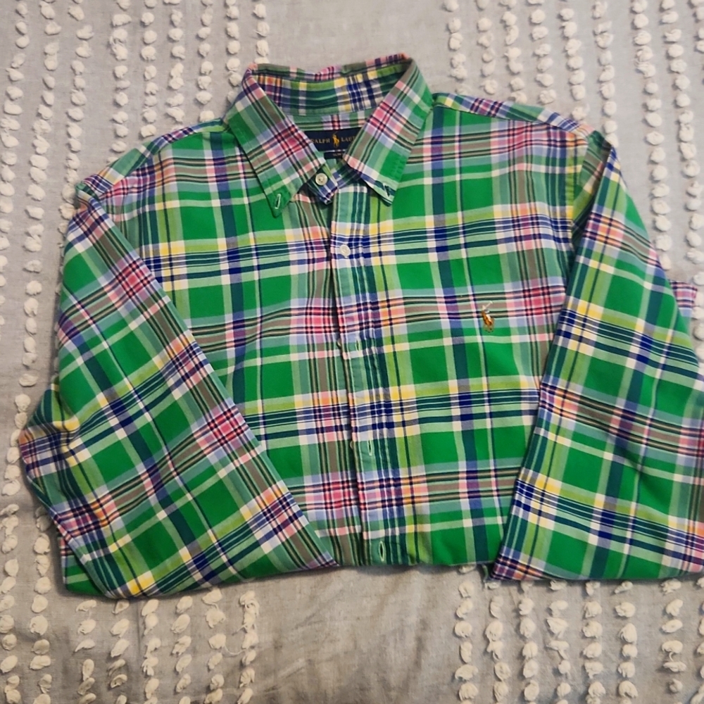 Ralph Lauren long sleeve plaid shirt